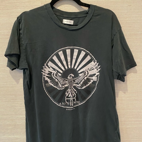 Anine Bing RARE black washed T-shirt